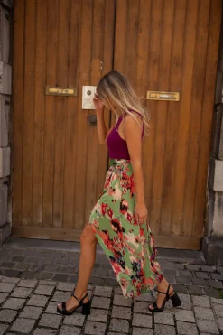 Jupes & Shorts-EASY-CLOTHES Jupe Rosalie - verteEasy Clothes Verte