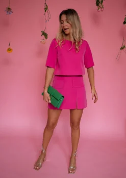 Jupes & Shorts-EASY-CLOTHES Jupe Rose Egé | Création Easy Clothes | Made in France Rose       