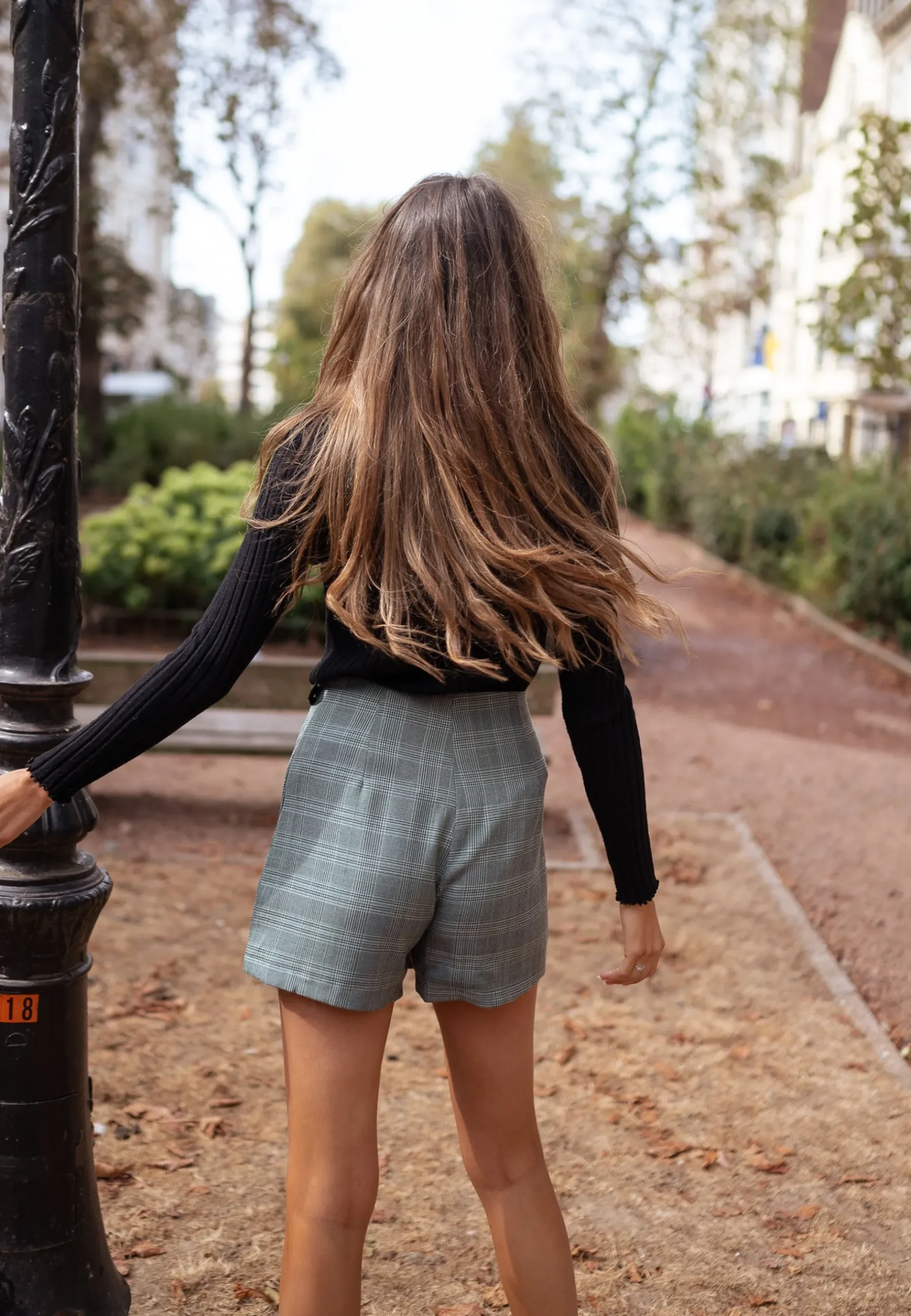 Jupes & Shorts-EASY-CLOTHES Jupe short Chani - à carreaux vertsEasy Clothes À carreaux verts