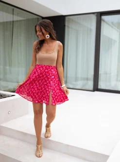 Jupes & Shorts-EASY-CLOTHES Jupe Vinga CREATION - à fleursEasy Clothes À fleurs
