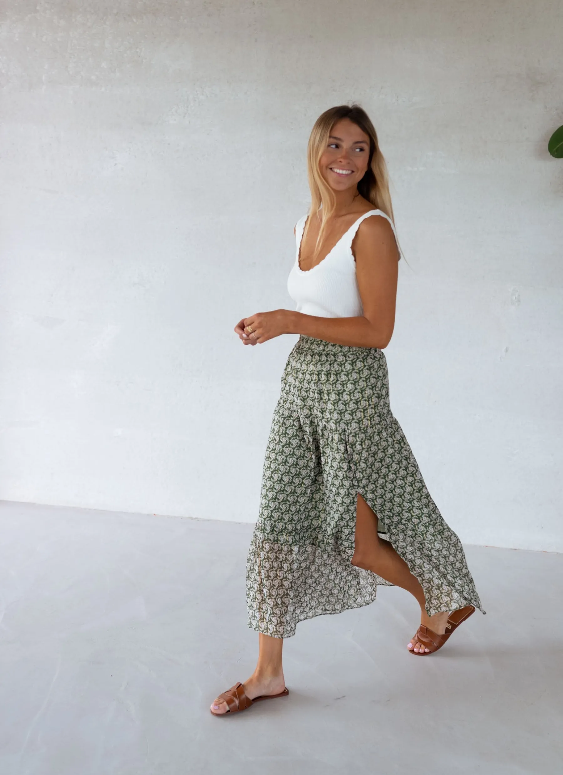 Jupes & Shorts-EASY-CLOTHES Jupe Zoé - verteEasy Clothes Verte