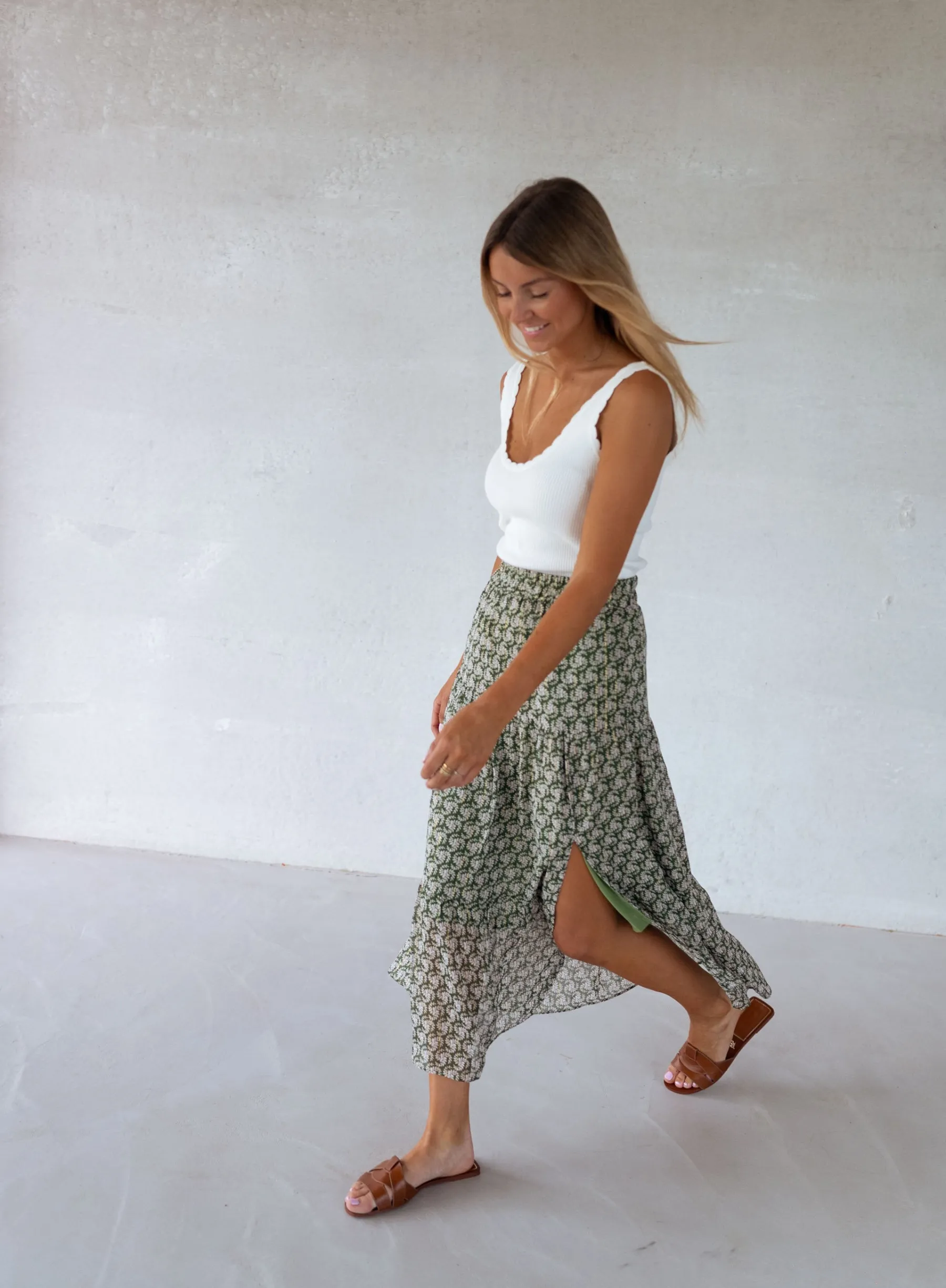Jupes & Shorts-EASY-CLOTHES Jupe Zoé - verteEasy Clothes Verte
