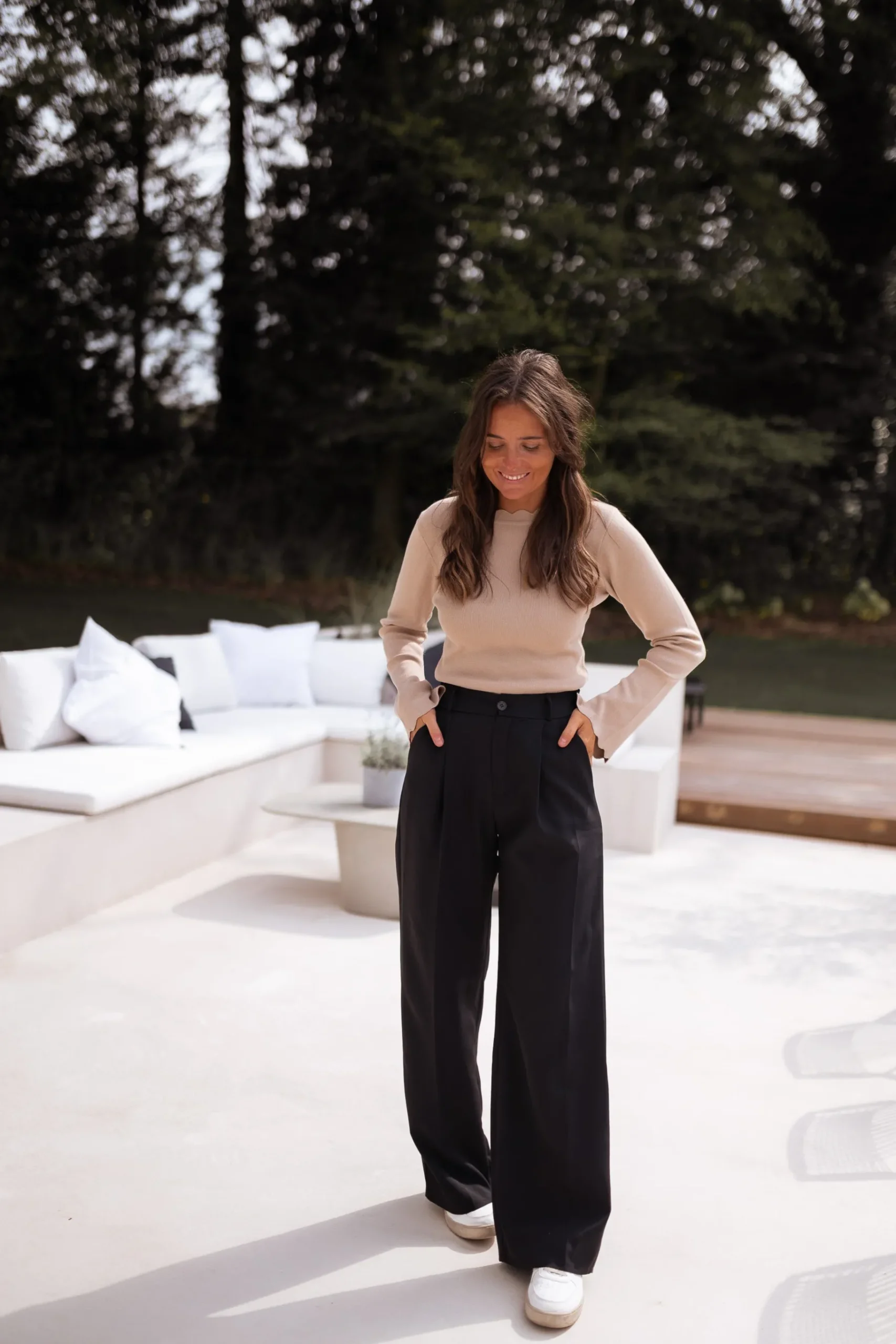 Pantalons-EASY-CLOTHES Pantalon Anas - noirEasy Clothes Noir