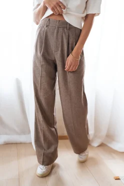 Pantalons-EASY-CLOTHES Pantalon Arthur - chocolatEasy Clothes Chocolat
