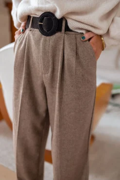 Pantalons-EASY-CLOTHES Pantalon Arthur - chocolatEasy Clothes Chocolat