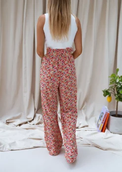Pantalons-EASY-CLOTHES Pantalon Benito - à fleursEasy Clothes À fleurs       