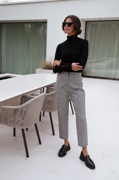 Pantalons-EASY-CLOTHES Pantalon Colette - pied de pouleEasy Clothes Pied de poule       