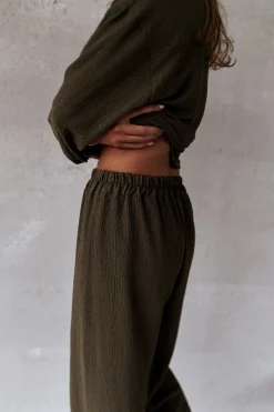 Pantalons-EASY-CLOTHES Pantalon Dallas - kakiEasy Clothes Kaki       