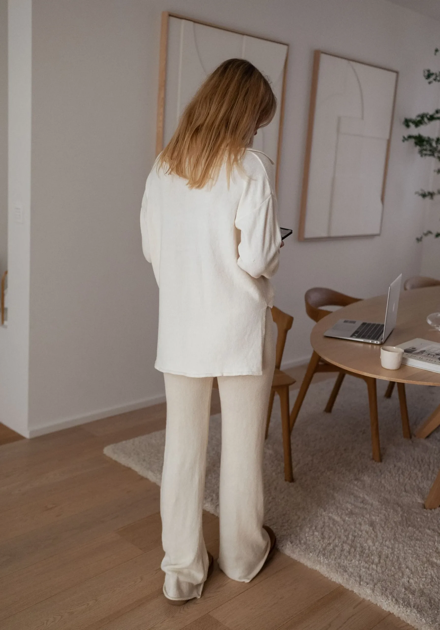 Pantalons-EASY-CLOTHES Pantalon Dickie - écruEasy Clothes Écru