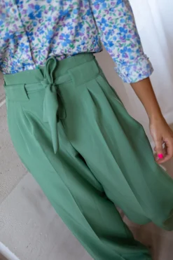 Pantalons-EASY-CLOTHES Pantalon Kalie - vert d’eauEasy Clothes Vert d’eau       