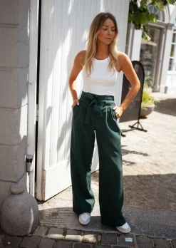 Pantalons-EASY-CLOTHES Pantalon Kalie - vert foncéEasy Clothes Vert foncé       