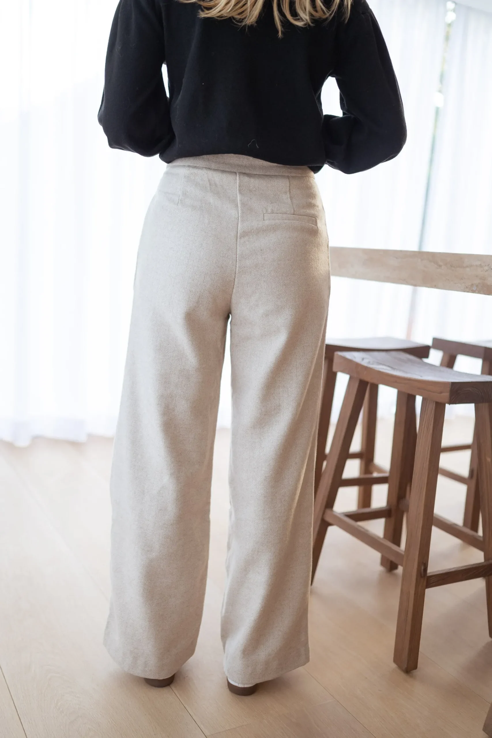 Pantalons-EASY-CLOTHES Pantalon Marcus - beigeEasy Clothes Beige
