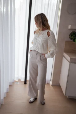 Pantalons-EASY-CLOTHES Pantalon Marcus - beigeEasy Clothes Beige