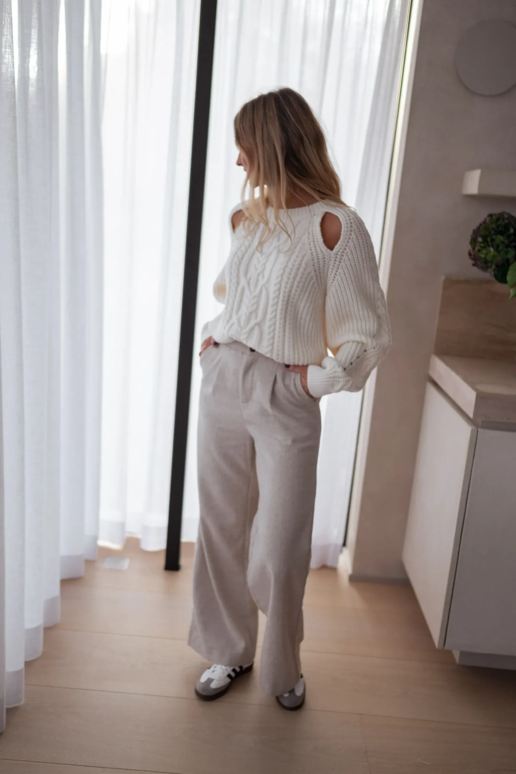 Pantalons-EASY-CLOTHES Pantalon Marcus - beigeEasy Clothes Beige