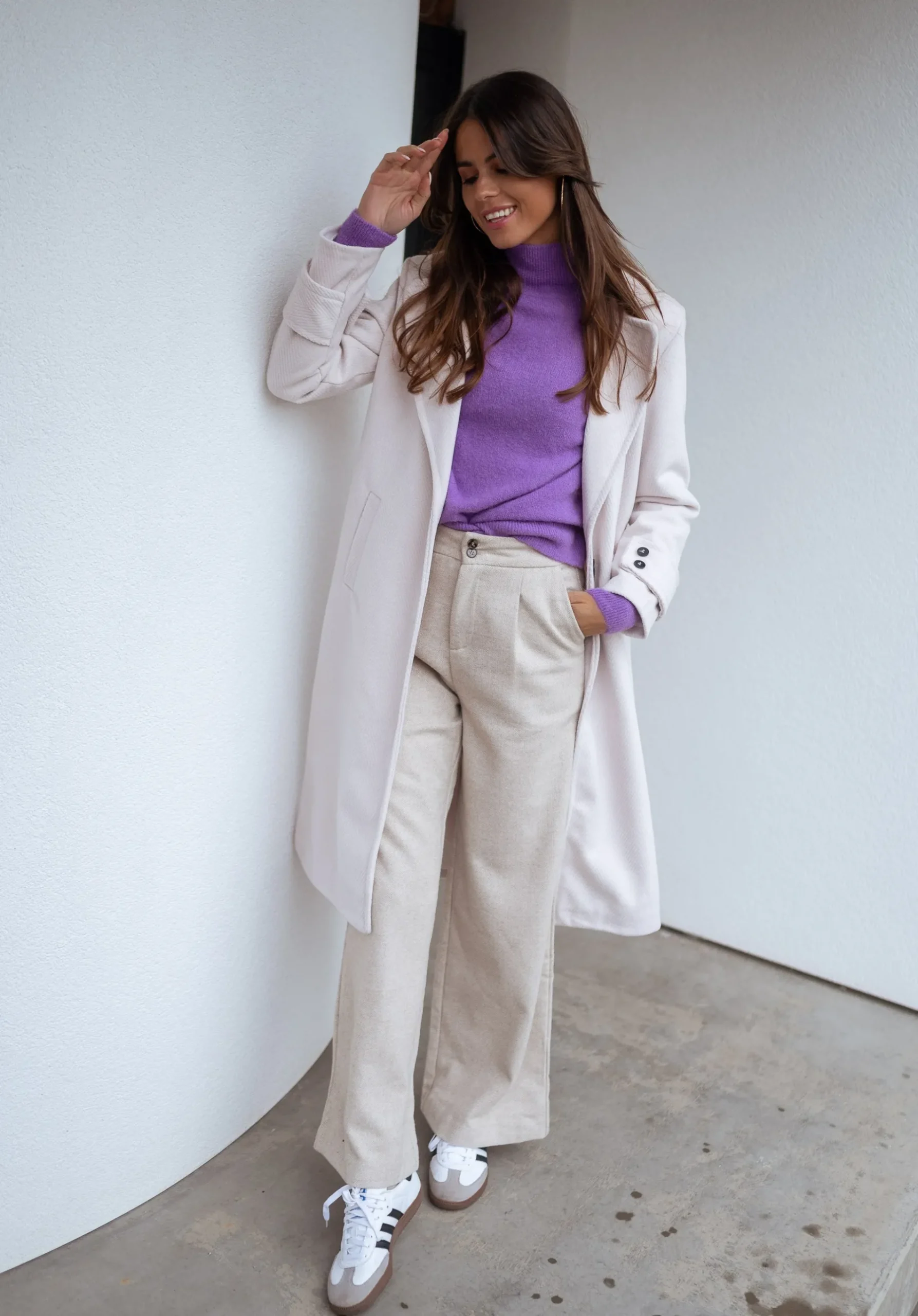 Pantalons-EASY-CLOTHES Pantalon Marcus - beigeEasy Clothes Beige