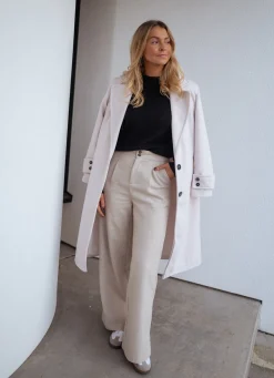 Pantalons-EASY-CLOTHES Pantalon Marcus - beigeEasy Clothes Beige