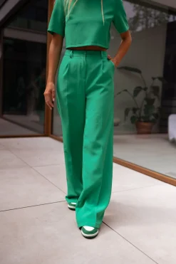 Pantalons-EASY-CLOTHES Pantalon Marius - vertEasy Clothes Vert