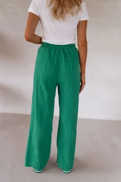 Pantalons-EASY-CLOTHES Pantalon Sacha - vertEasy Clothes Vert       