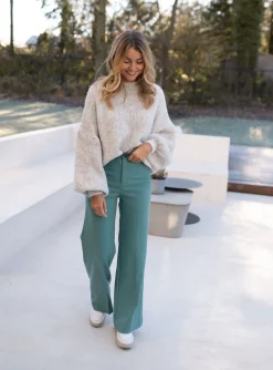 Pantalons-EASY-CLOTHES Pantalon Soda - vertEasy Clothes Vert