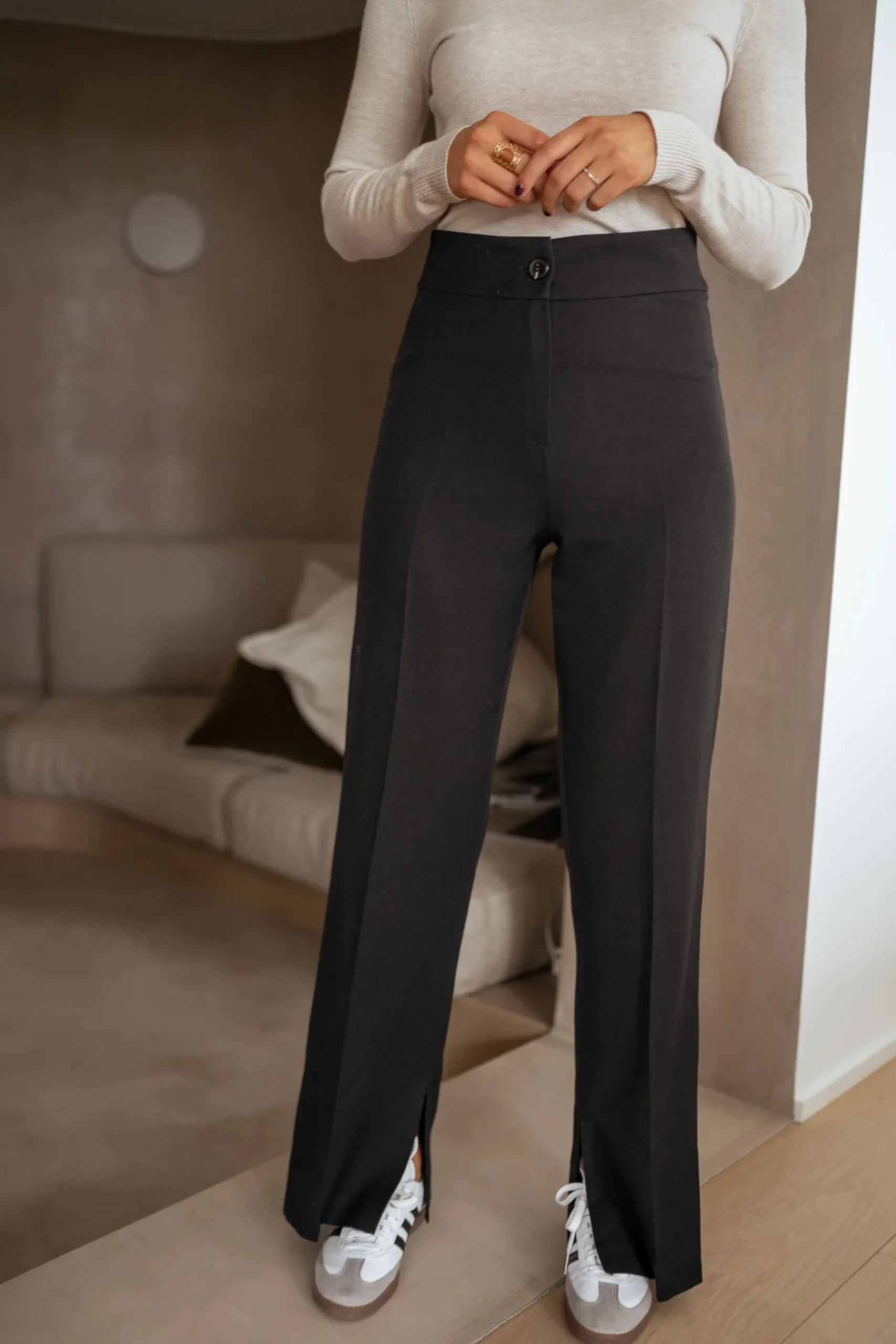 Pantalons-EASY-CLOTHES Pantalon Sulli CREATION - noirEasy Clothes Noir