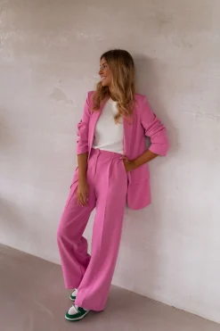 Pantalons-EASY-CLOTHES Pantalon Tudy - roseEasy Clothes Rose