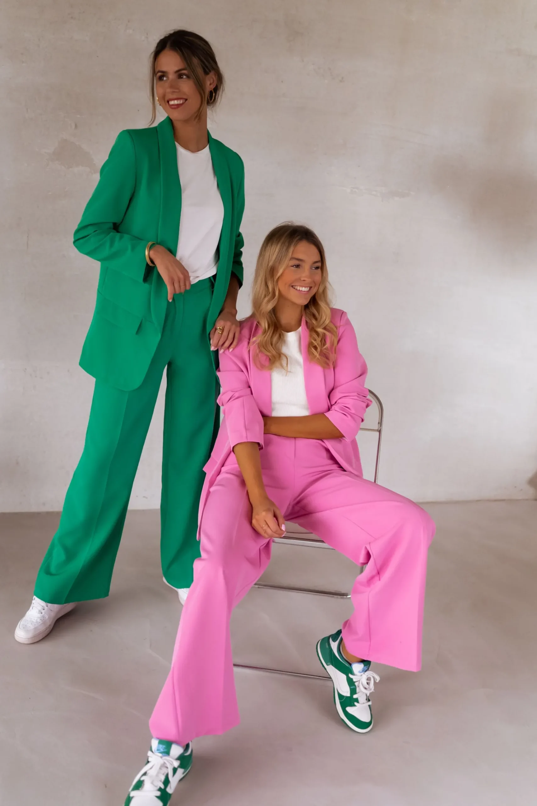Pantalons-EASY-CLOTHES Pantalon Tudy - roseEasy Clothes Rose