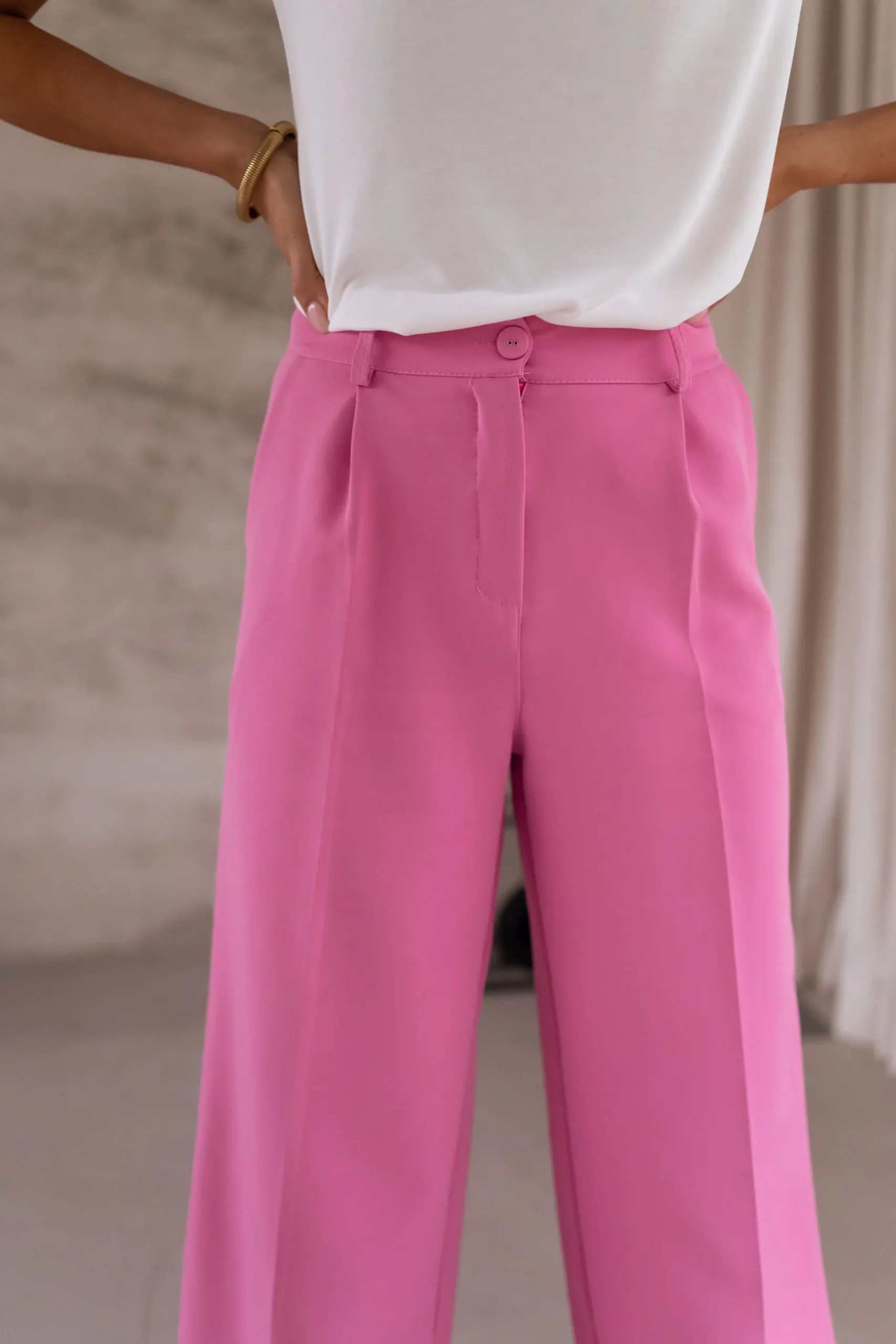 Pantalons-EASY-CLOTHES Pantalon Tudy - roseEasy Clothes Rose