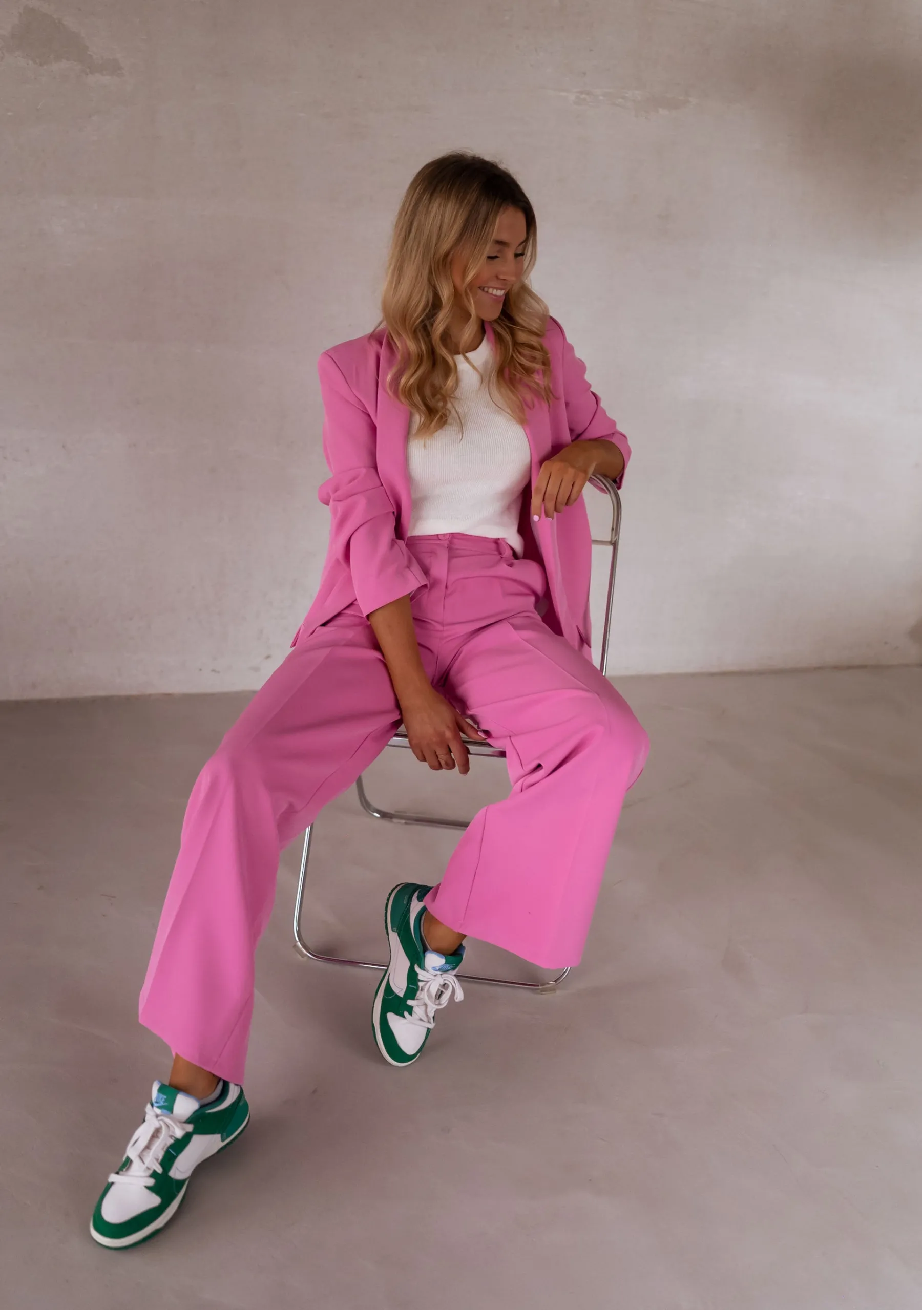 Pantalons-EASY-CLOTHES Pantalon Tudy - roseEasy Clothes Rose