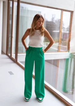 Pantalons-EASY-CLOTHES Pantalon Tudy - vertEasy Clothes Vert