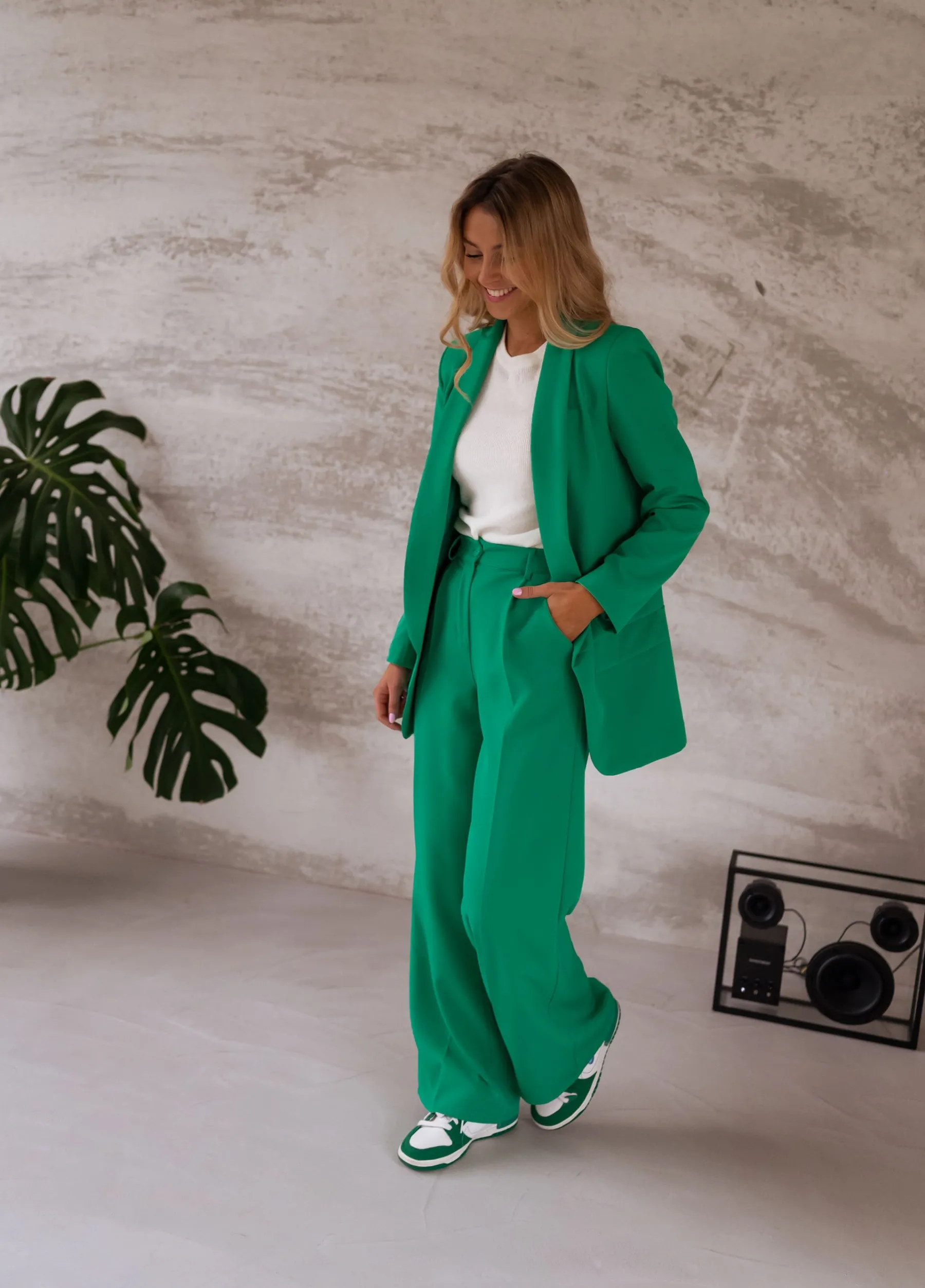 Pantalons-EASY-CLOTHES Pantalon Tudy - vertEasy Clothes Vert