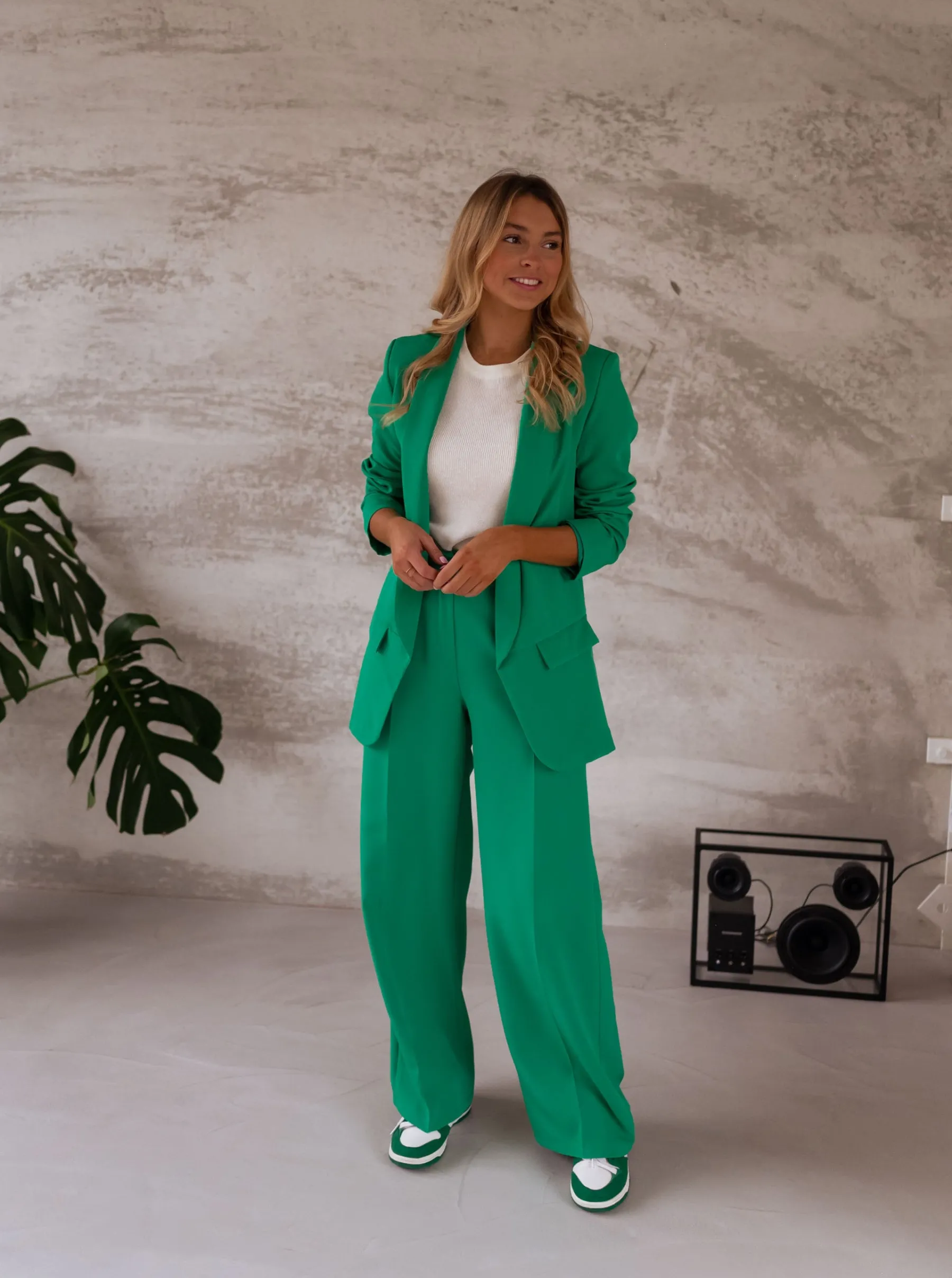 Pantalons-EASY-CLOTHES Pantalon Tudy - vertEasy Clothes Vert