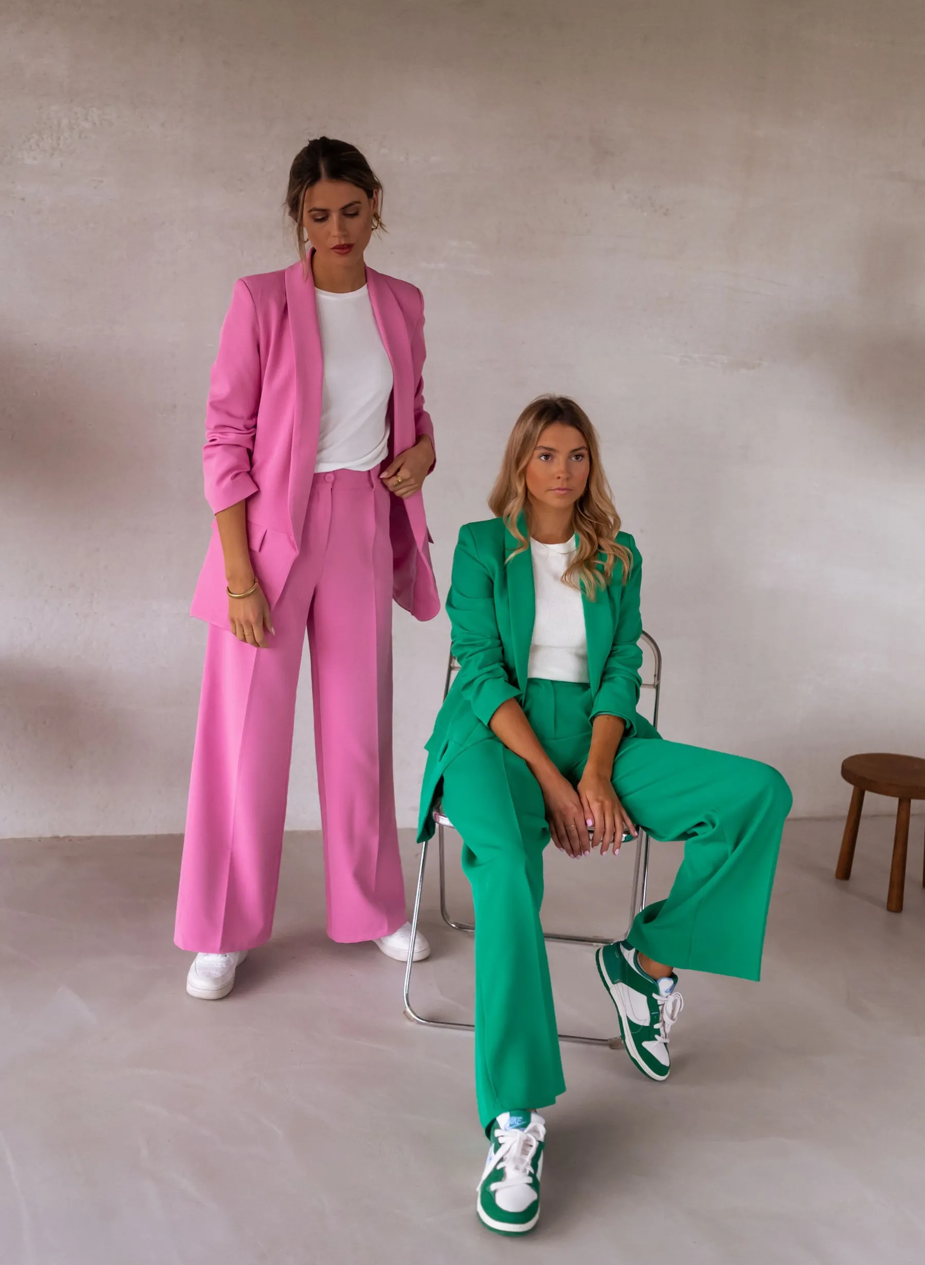 Pantalons-EASY-CLOTHES Pantalon Tudy - vertEasy Clothes Vert