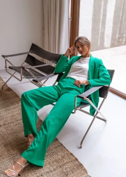 Pantalons-EASY-CLOTHES Pantalon Tudy - vertEasy Clothes Vert