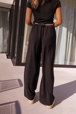 Pantalons-EASY-CLOTHES Pantalon Vanina - noirEasy Clothes Noir       