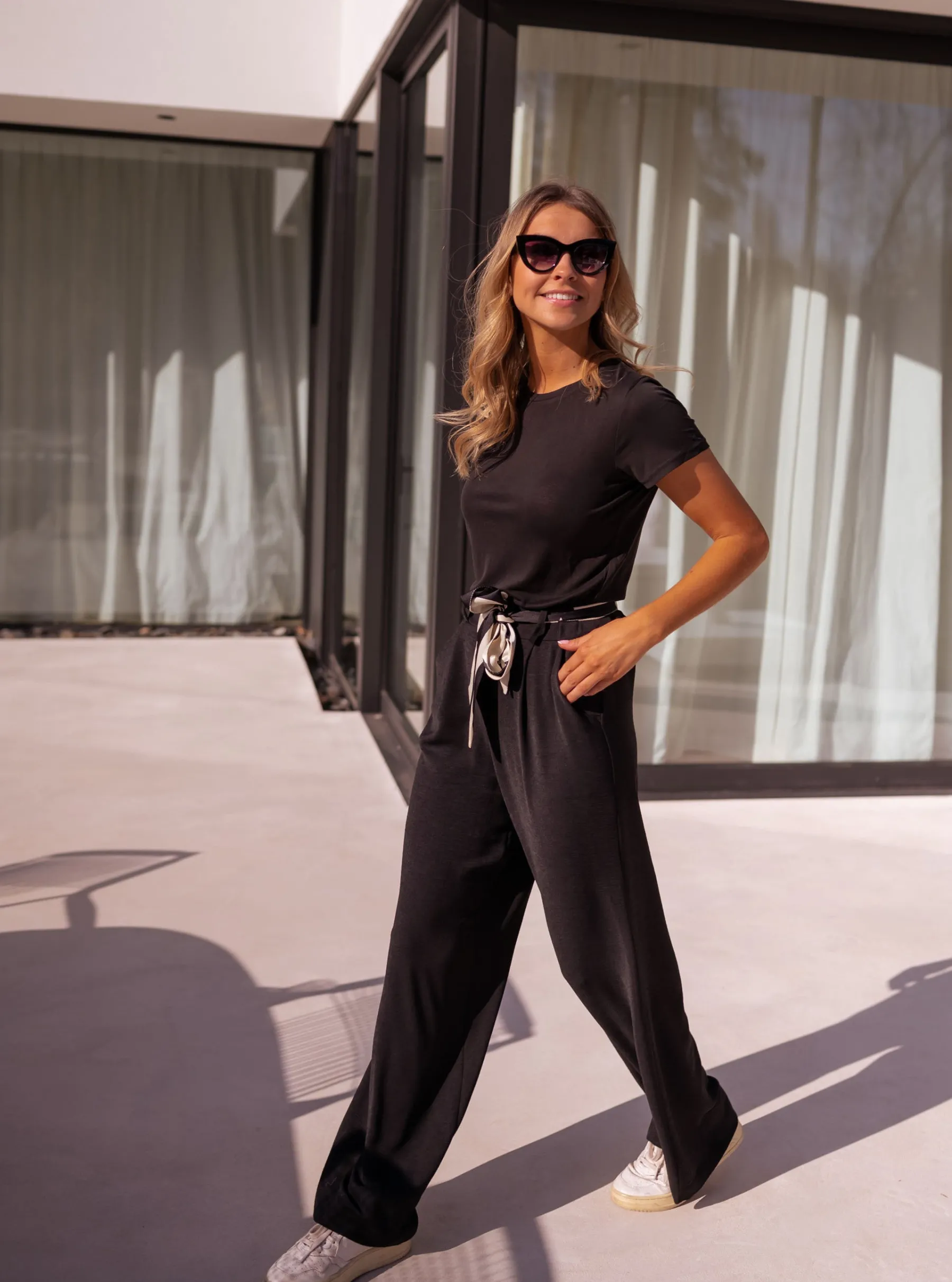 Pantalons-EASY-CLOTHES Pantalon Vanina - noirEasy Clothes Noir