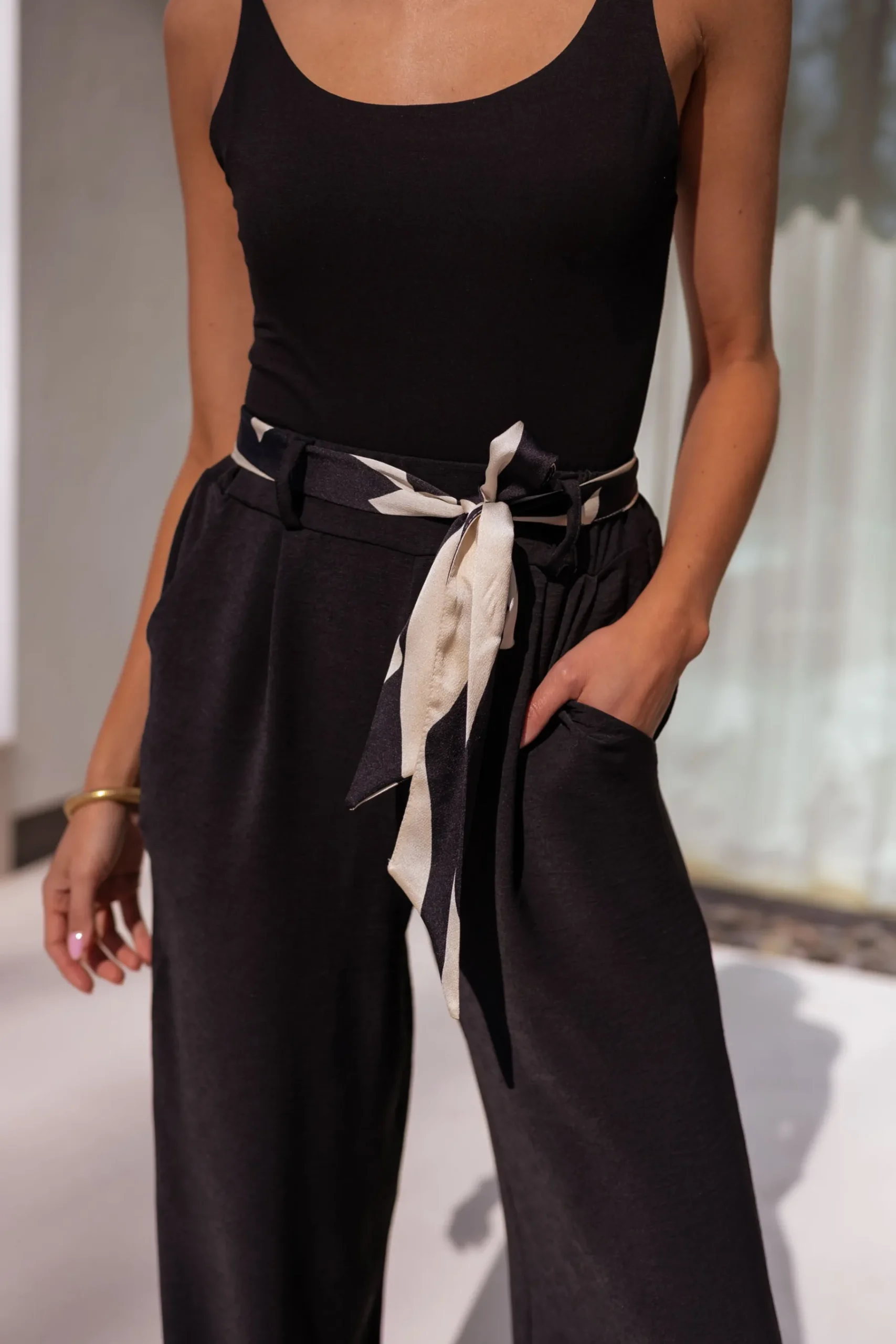Pantalons-EASY-CLOTHES Pantalon Vanina - noirEasy Clothes Noir