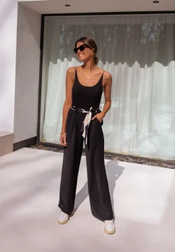 Pantalons-EASY-CLOTHES Pantalon Vanina - noirEasy Clothes Noir
