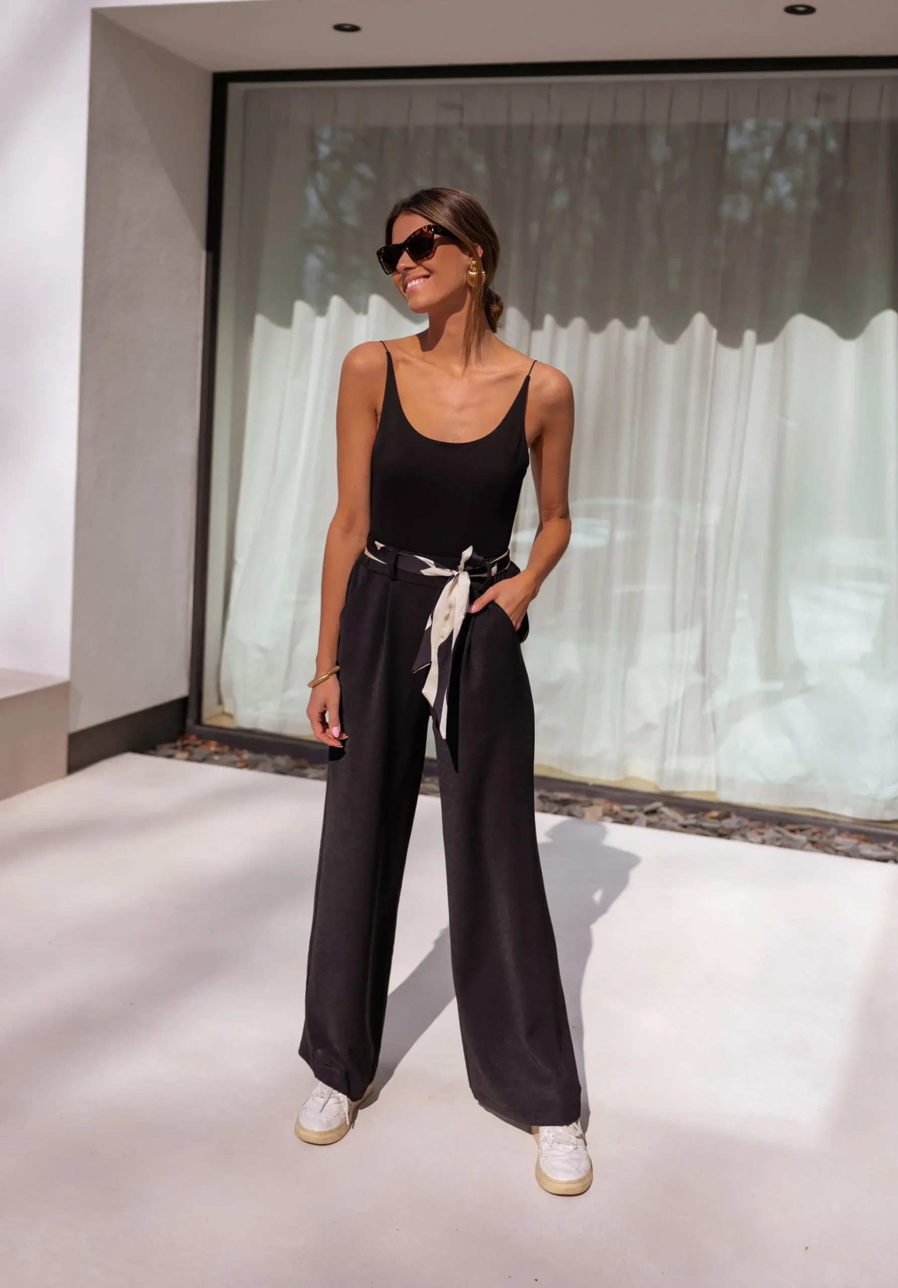 Pantalons-EASY-CLOTHES Pantalon Vanina - noirEasy Clothes Noir