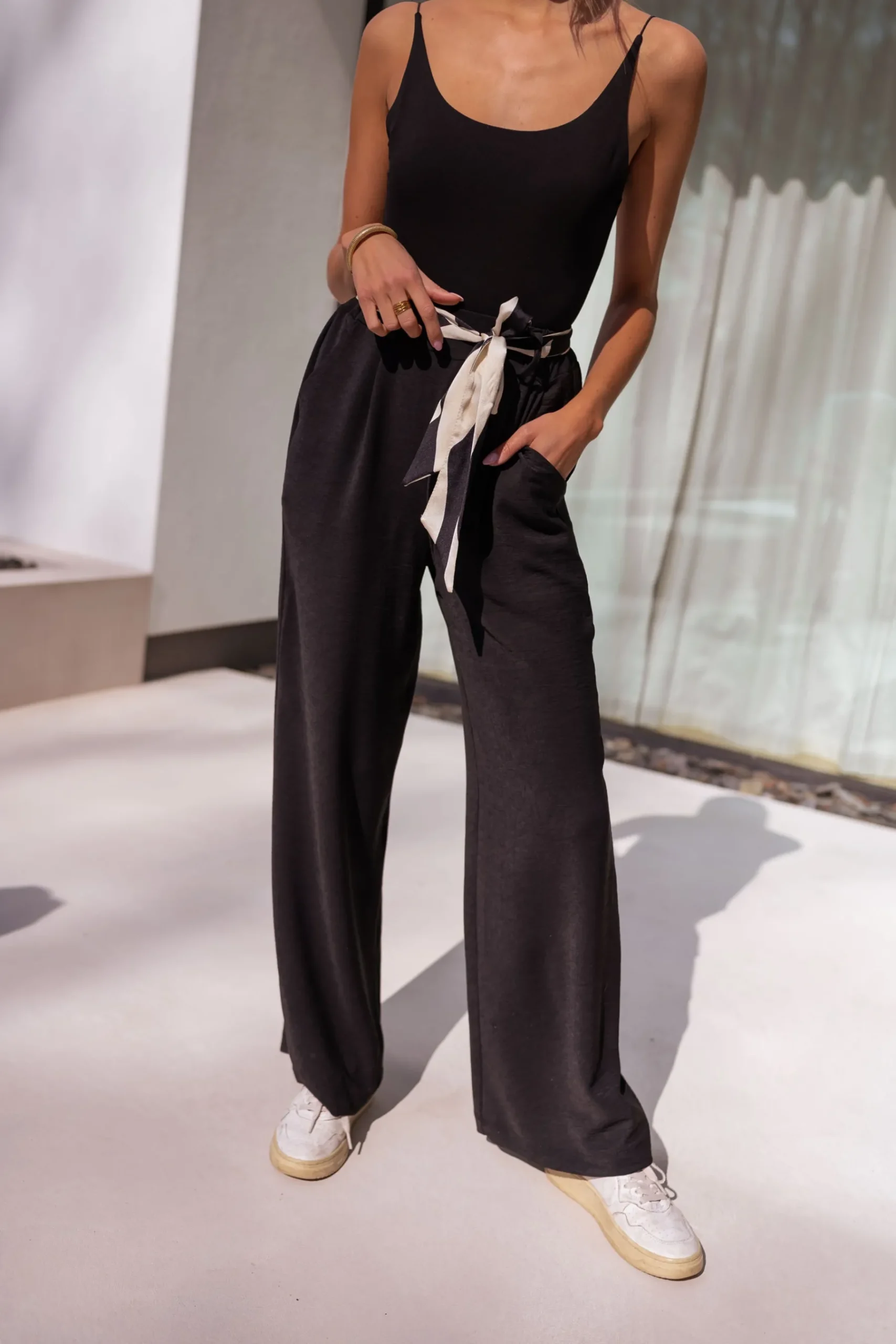 Pantalons-EASY-CLOTHES Pantalon Vanina - noirEasy Clothes Noir