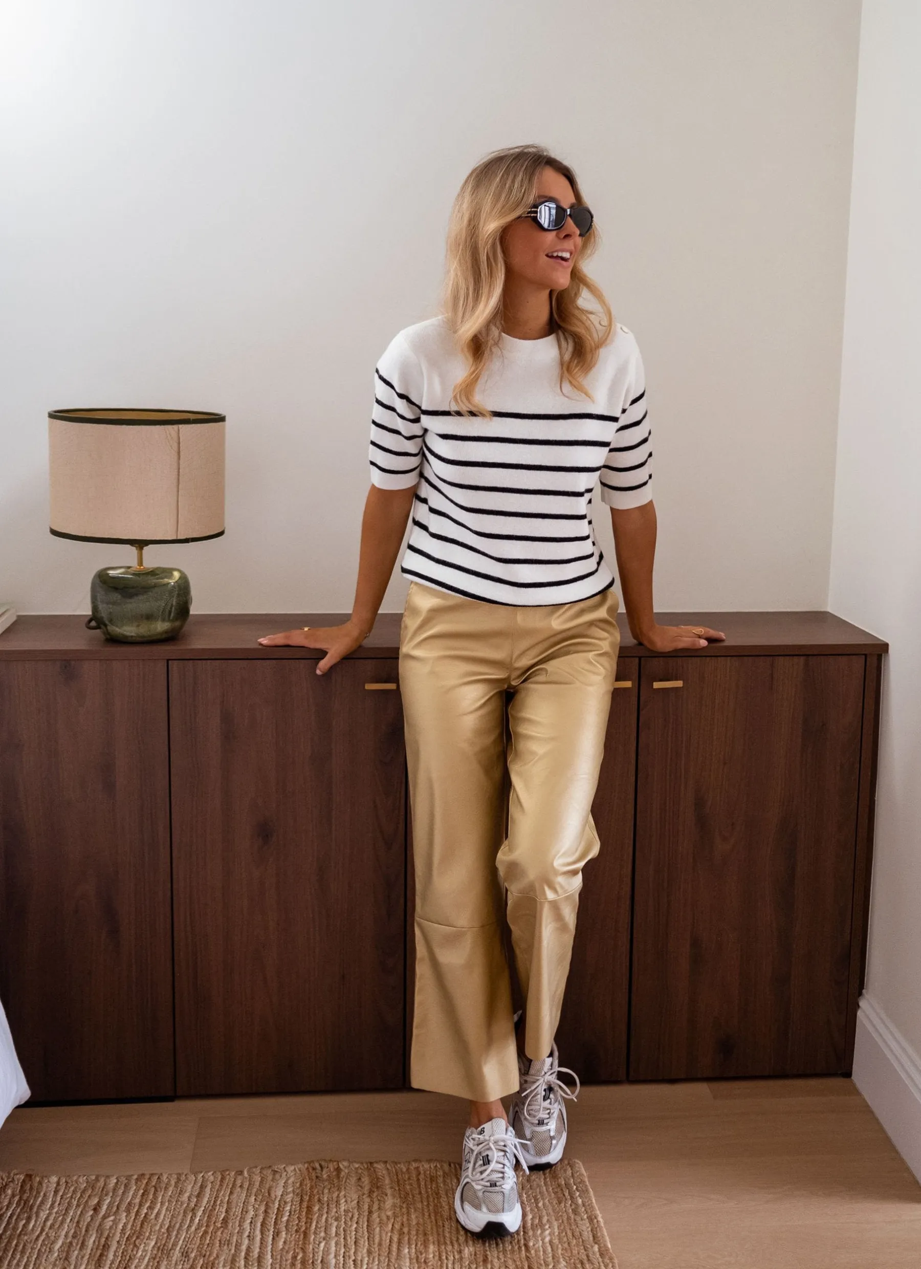 Pantalons-EASY-CLOTHES Pantalon Victoire - doréEasy Clothes Doré