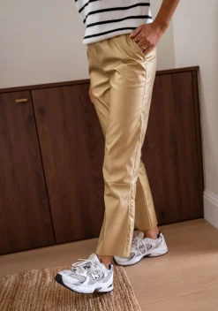 Pantalons-EASY-CLOTHES Pantalon Victoire - doréEasy Clothes Doré