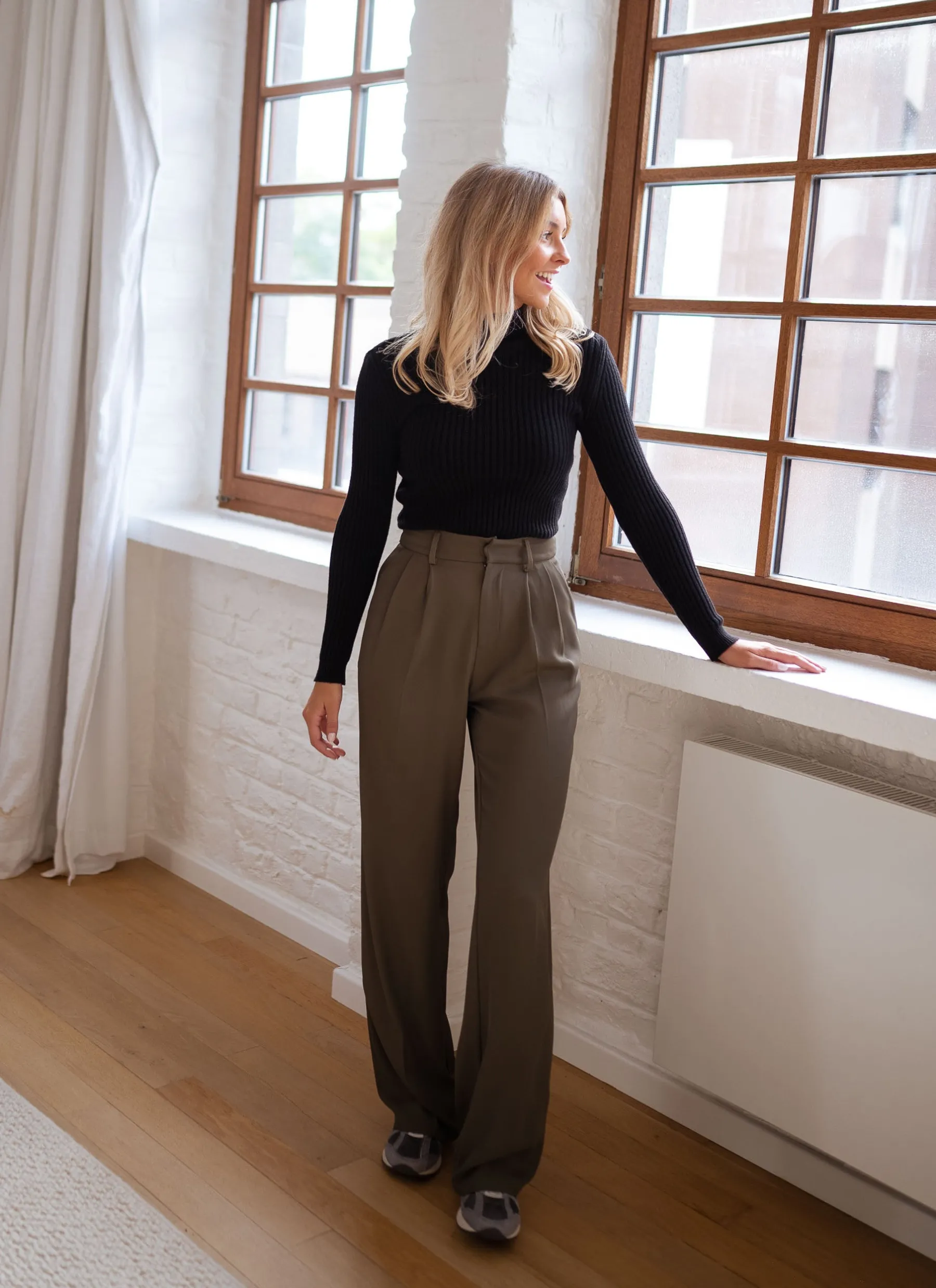 Pantalons-EASY-CLOTHES Pantalon Victor - kakiEasy Clothes Kaki