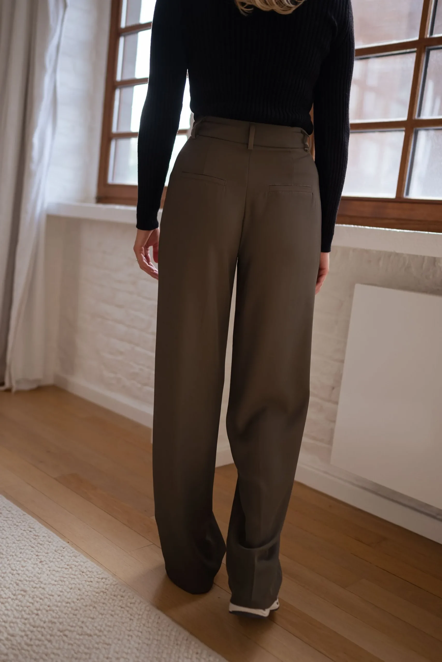 Pantalons-EASY-CLOTHES Pantalon Victor - kakiEasy Clothes Kaki