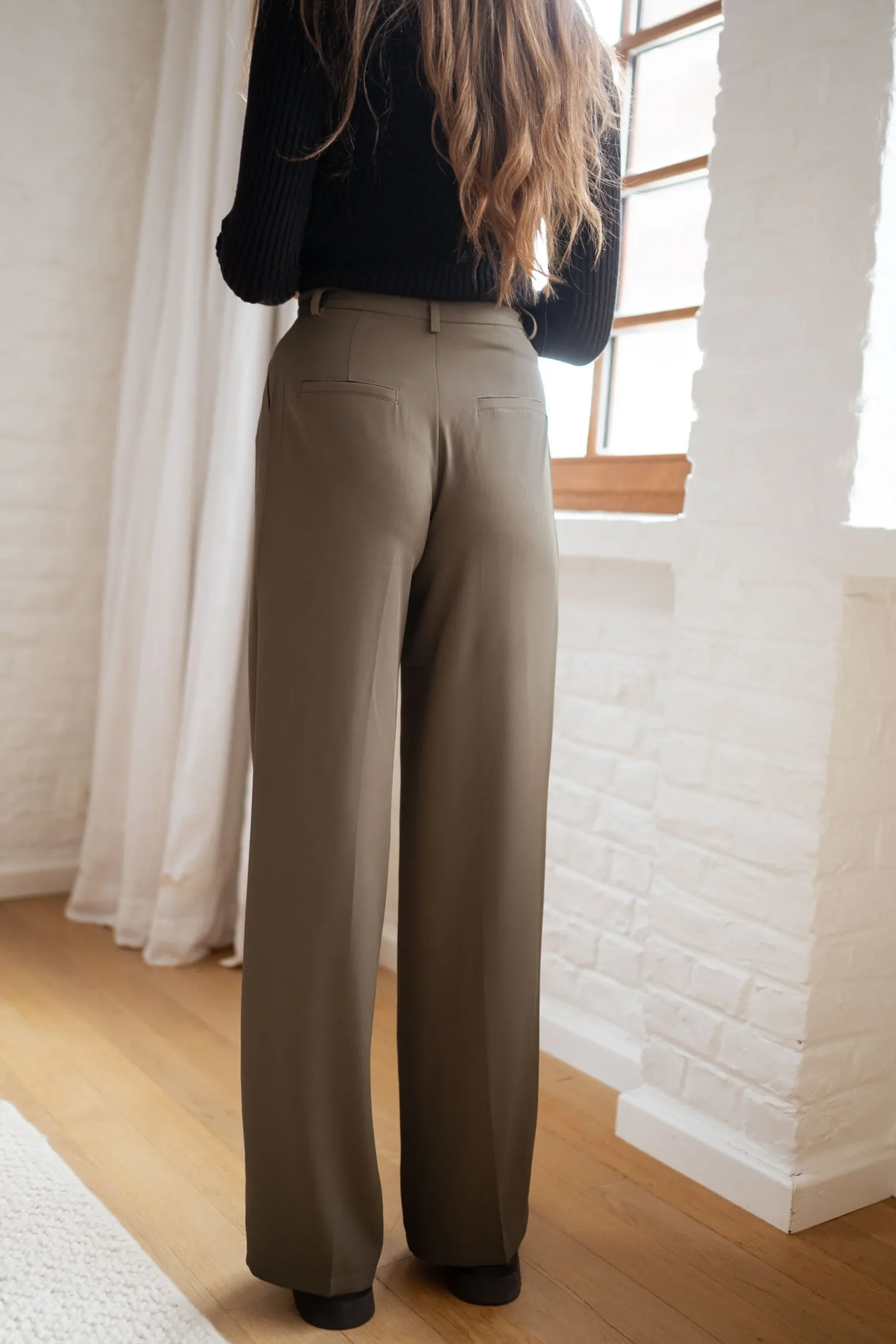 Pantalons-EASY-CLOTHES Pantalon Victor - kakiEasy Clothes Kaki