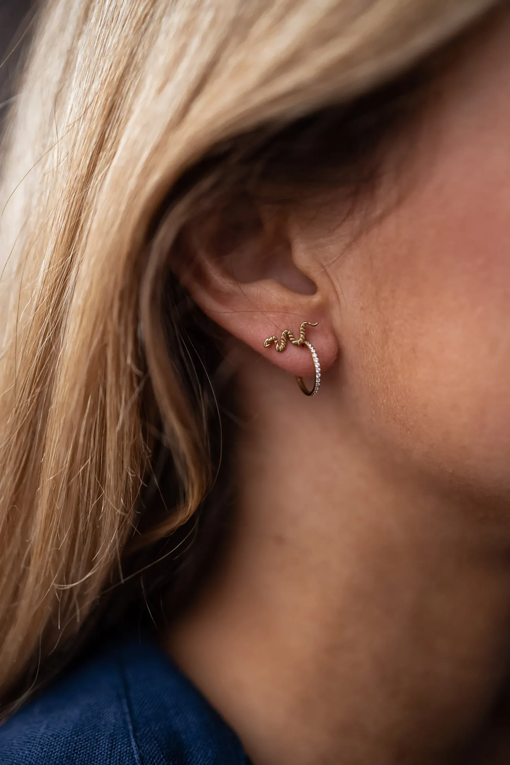 Boucles d'oreilles-EASY-CLOTHES Piercing Alys - DoréEasy Clothes Doré