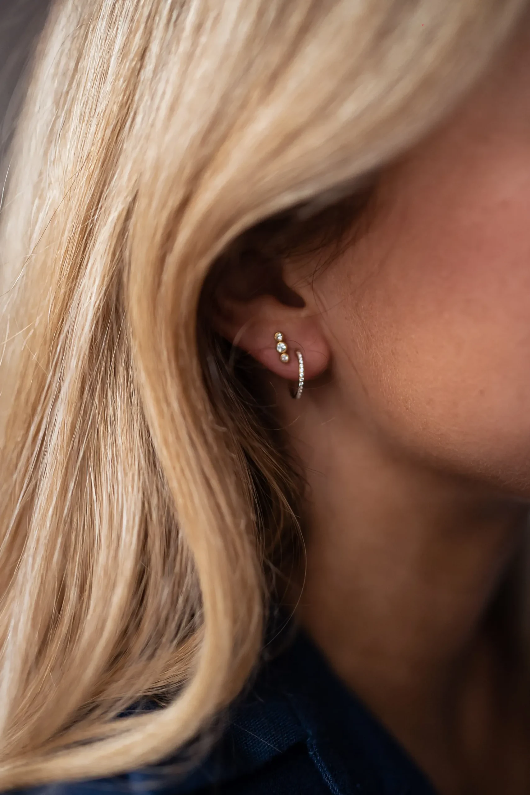 Boucles d'oreilles-EASY-CLOTHES Piercing Lya - DoréEasy Clothes Doré