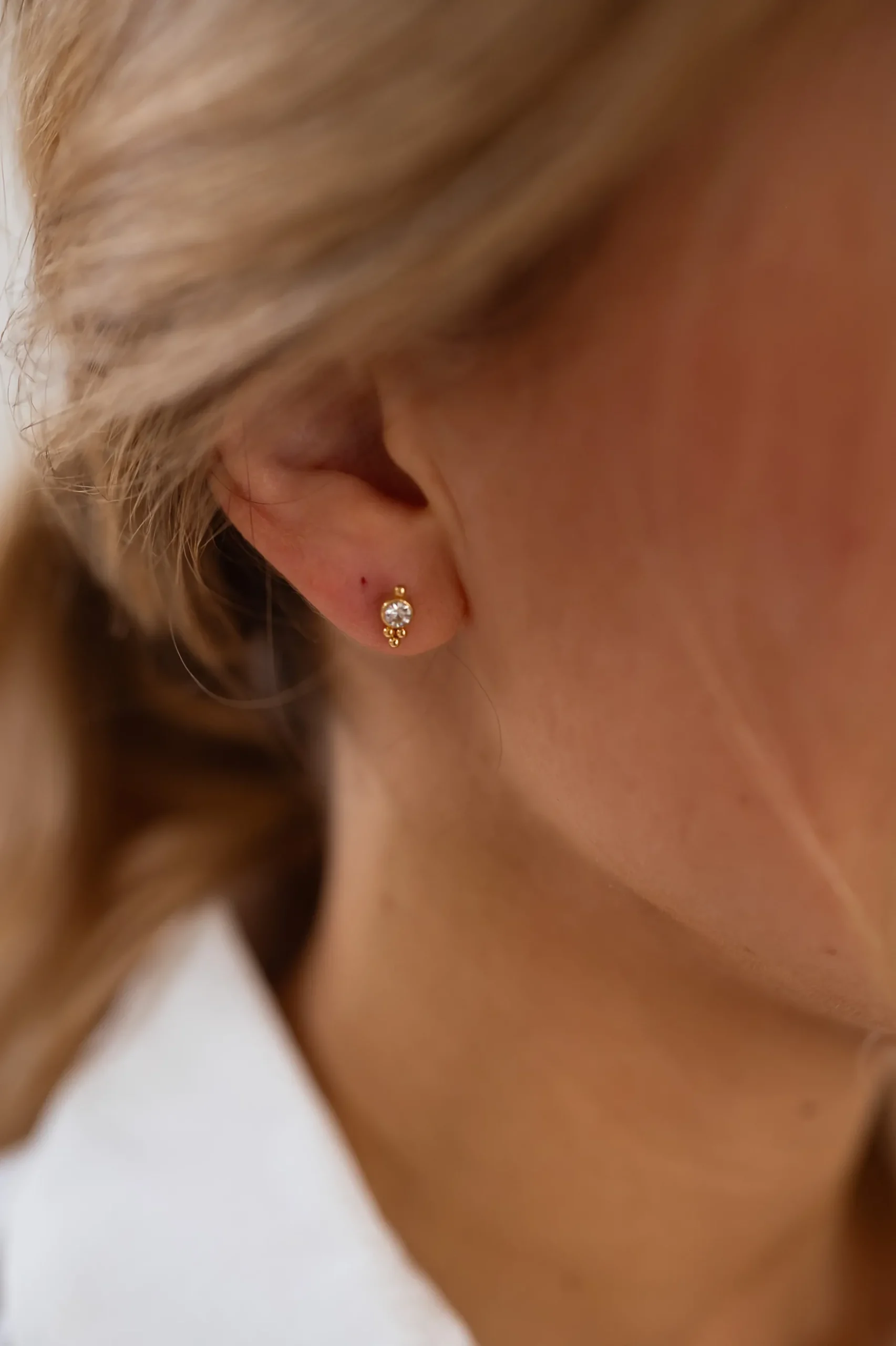 Boucles d'oreilles-EASY-CLOTHES Piercing Satine - doréEasy Clothes Doré
