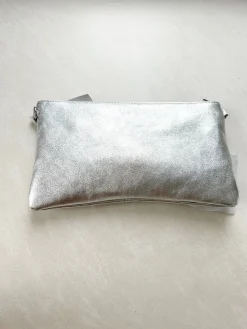 Sacs & Pochettes-EASY-CLOTHES Pochette Amil - argentéeEasy Clothes Argentée       