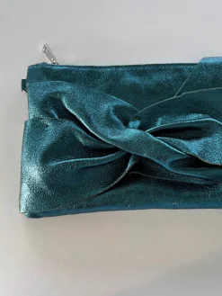 Sacs & Pochettes-EASY-CLOTHES Pochette Amil - vert canard brillanteEasy Clothes Vert canard brillante       
