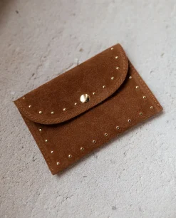 Sacs & Pochettes-EASY-CLOTHES Pochette Bil - en cuir camelEasy Clothes En cuir camel